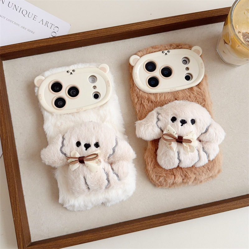 Phone Cases Apple - Casing HP 3D Kartun Pita Anjing