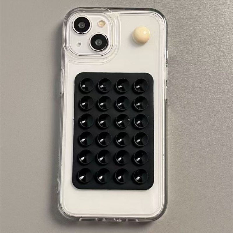 Phone Cases Apple - Penyangga Ponsel Silikon dengan Perekat Hisap