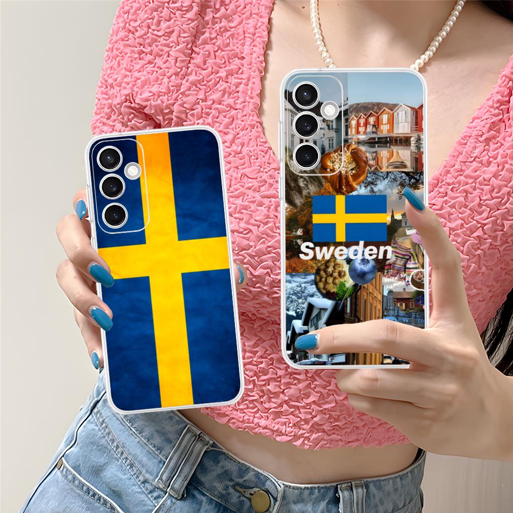 Phone Cases Sweden - Casing Ponsel Bendera Swedia untuk Samsung