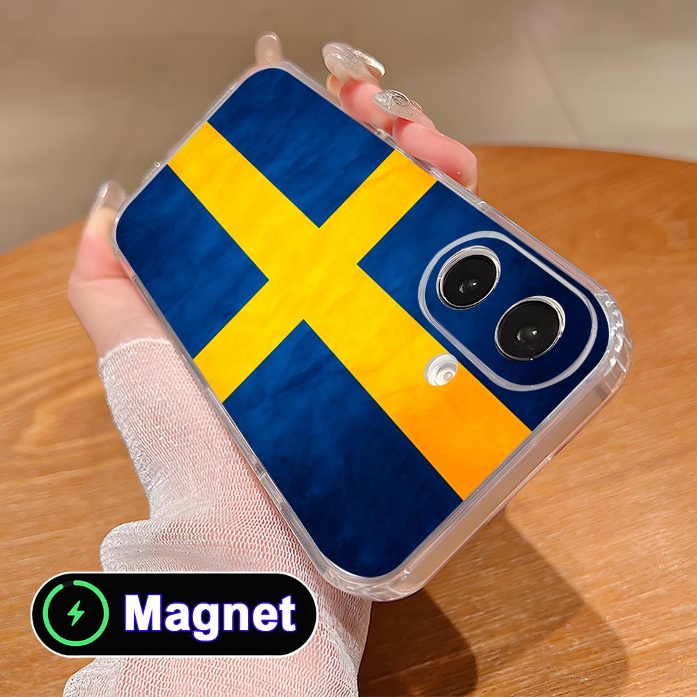Phone Cases Sweden - Casing Ponsel Bendera Swedia untuk iPhone