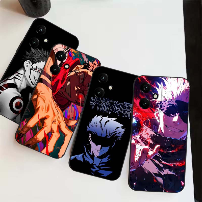 Phone Cases Jujutsu Kaisen - Casing Ponsel Hitam Anime Jujitsu Kaisen