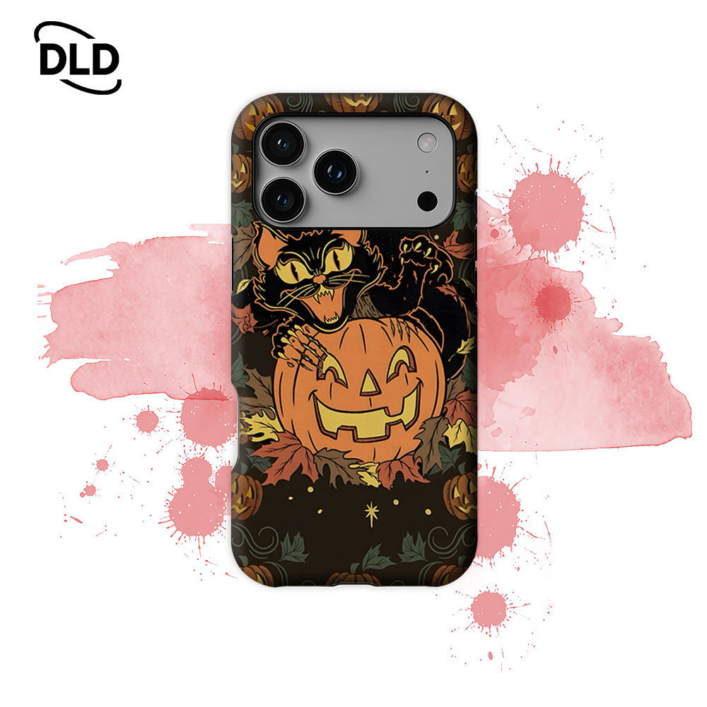 Phone Cases Vintage - Kucing Halloween Vintage untuk Casing Ponsel
