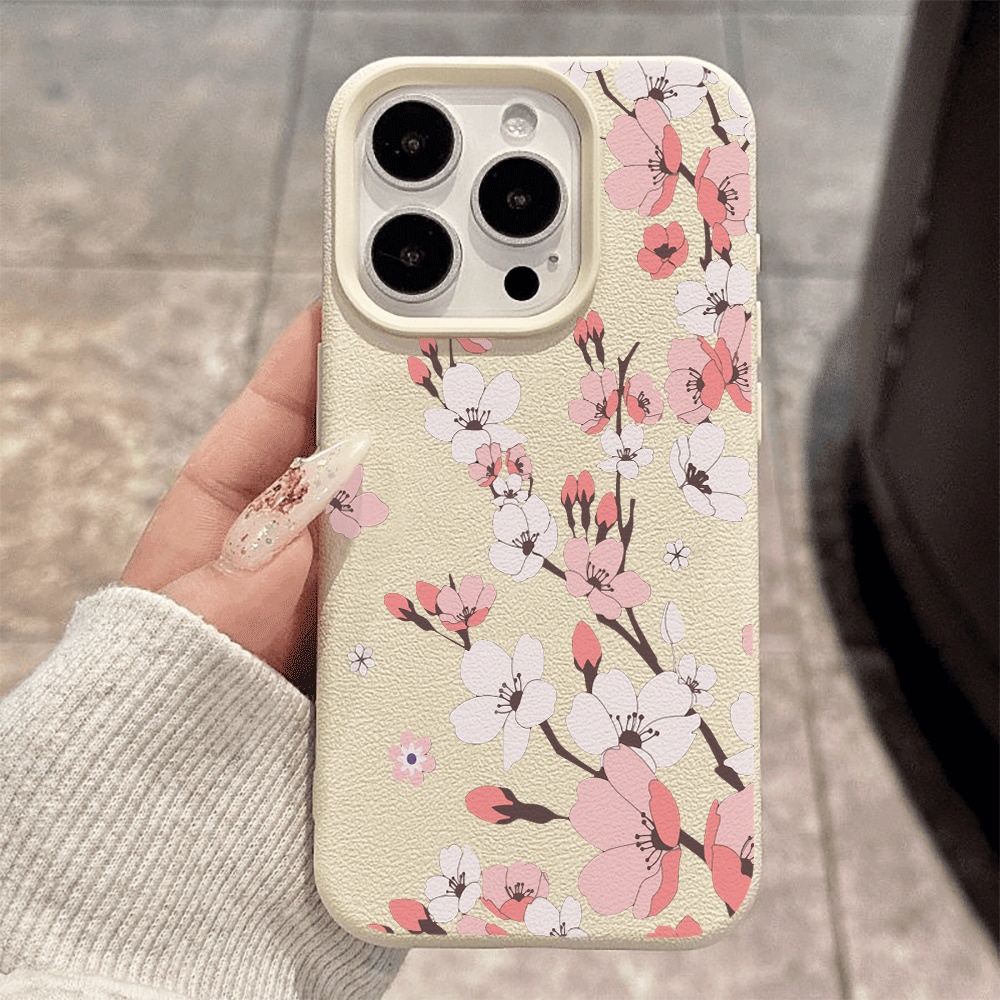 Phone Cases Korea - Casing Ponsel Motif Bunga Sakura Korea