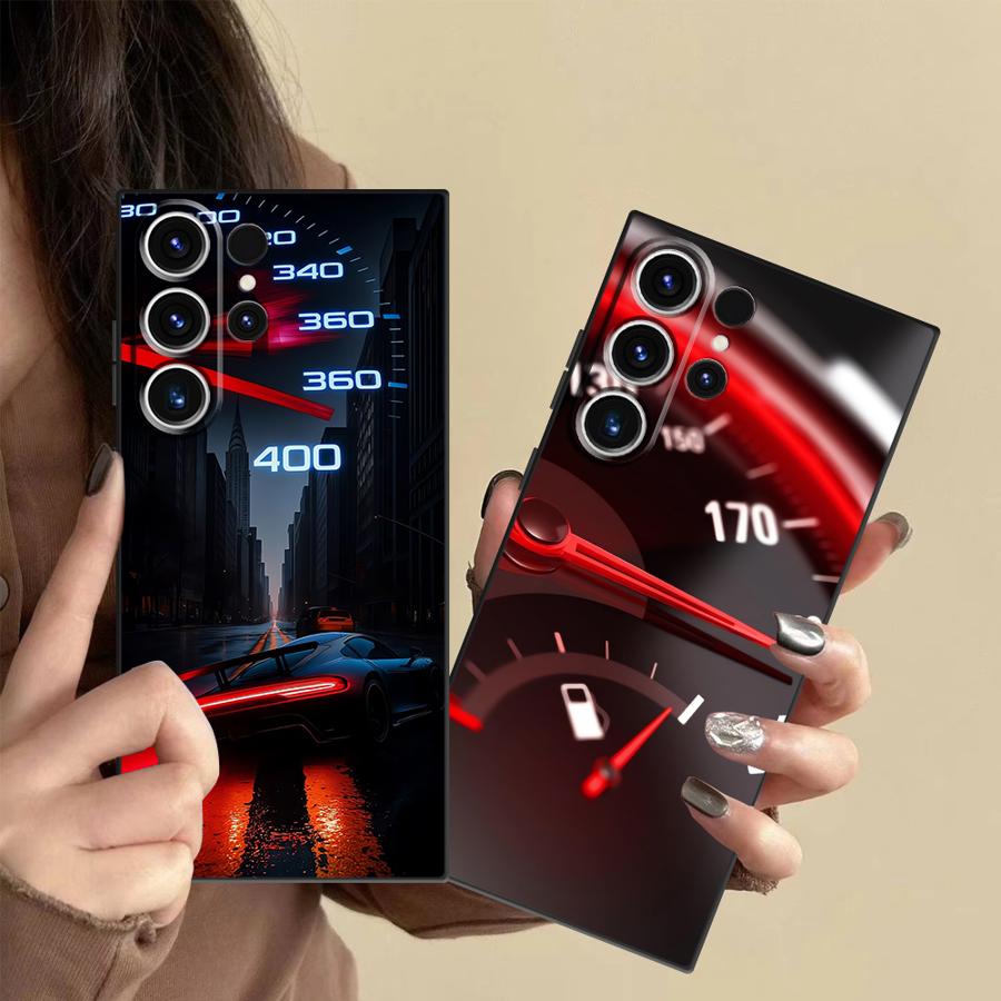 Phone Cases Red - Casing Red Car Gauge untuk Samsung