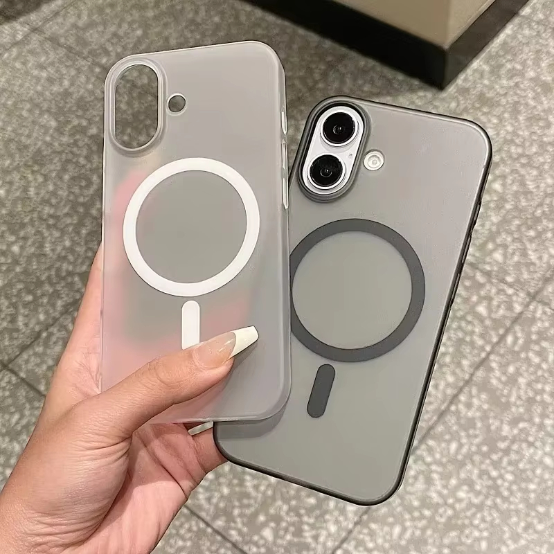 Phone Cases Quality - Casing Transparan Matte Magsafe untuk iPhone