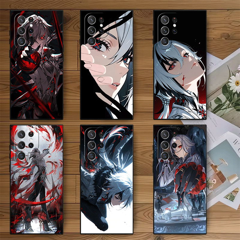 Phone Cases Shein - Casing Ponsel Lembut Genshin Impact Arlecchino