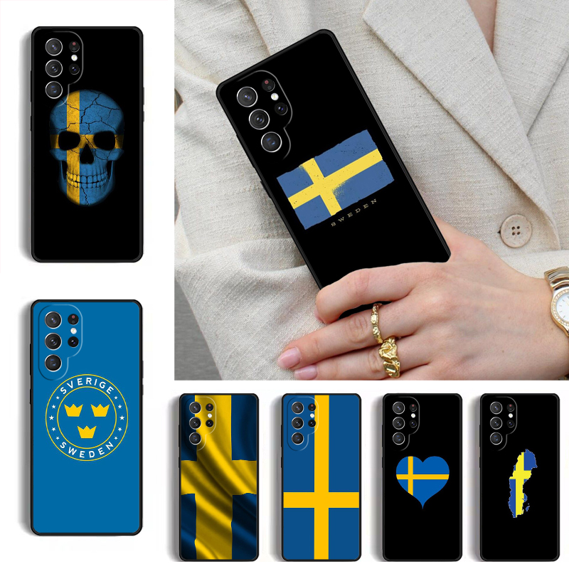 Phone Cases Sweden - Casing Ponsel Bendera Swedia untuk Samsung