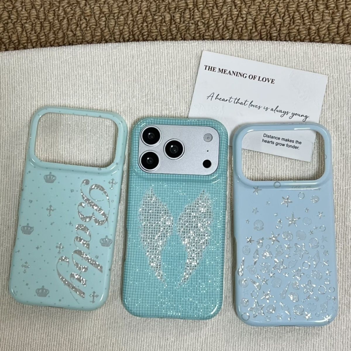 Phone Cases Korea - Casing Ponsel Korea Warna Mint Motif