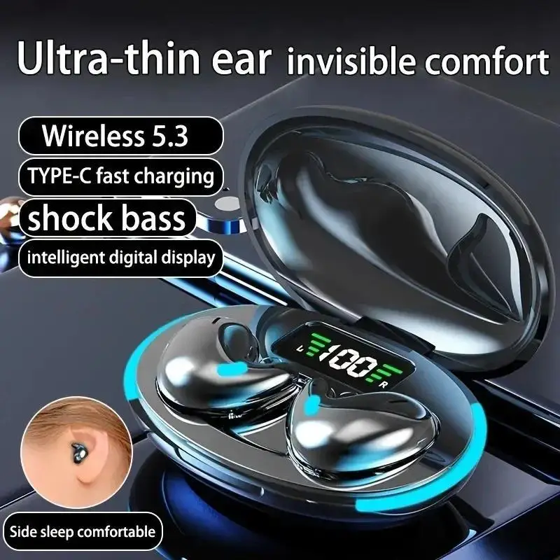 Phone Cases Officeworks - Earbud tidur nirkabel Mini, headphone untuk