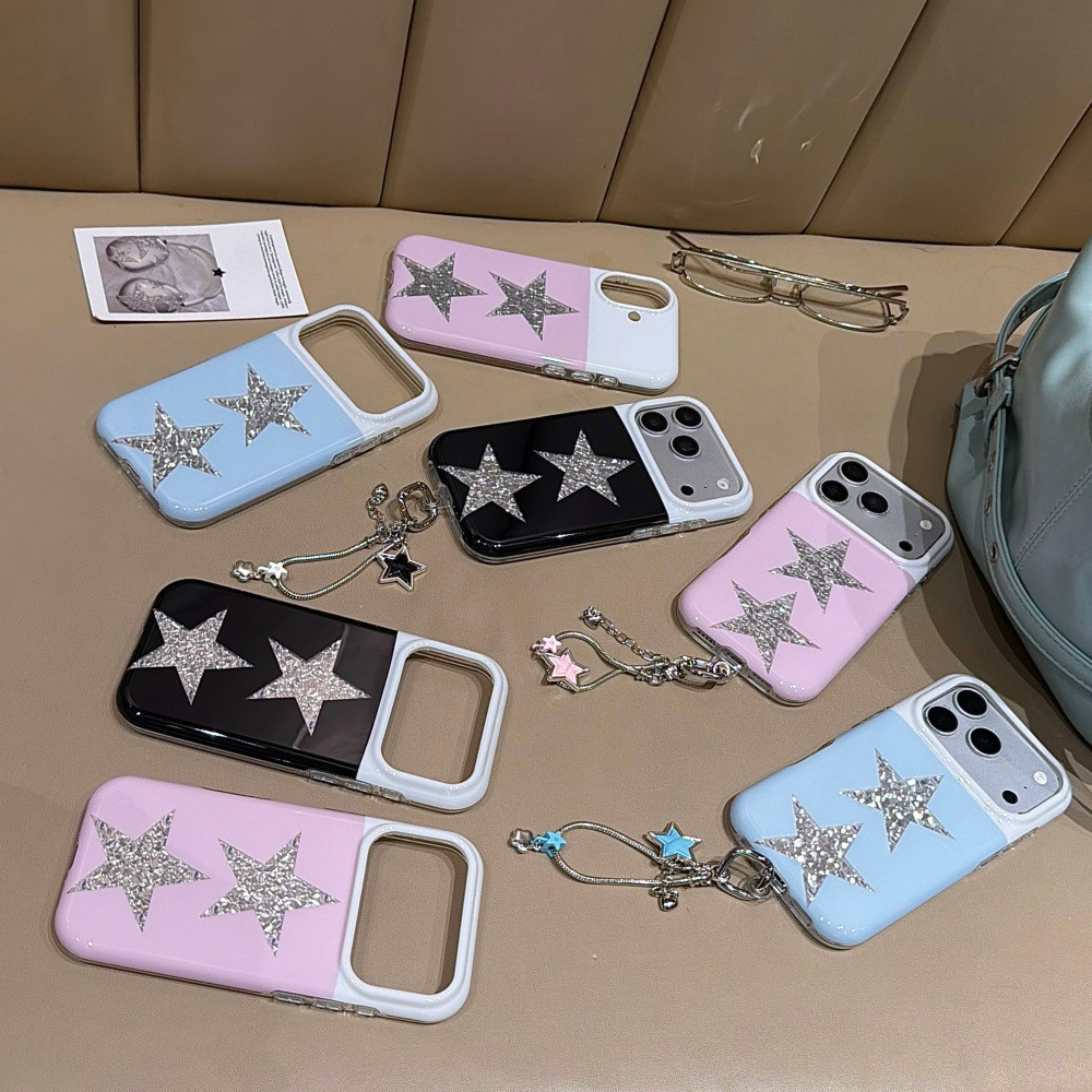 Phone Cases Vintage - Casing Ponsel Transparan Motif Bintang Vortex