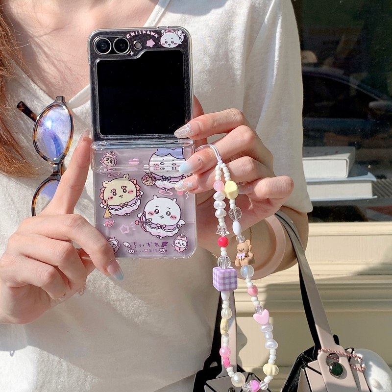 Phone Cases With Wallet - Dompet Kartu Lucu Bergambar Anime Chiikawa