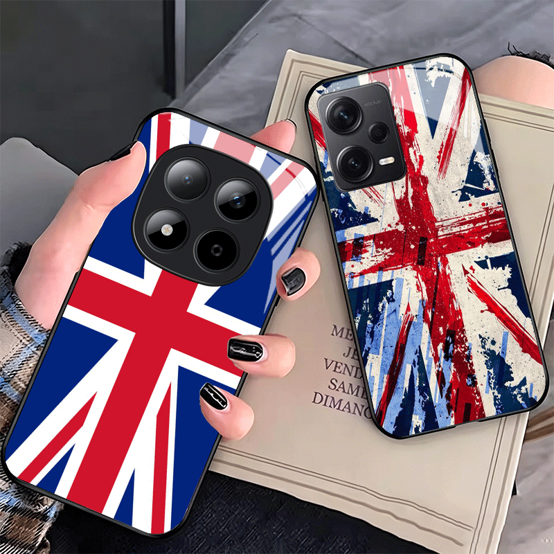 Phone Cases Shein - Casing Ponsel Kaca Bendera Inggris Union