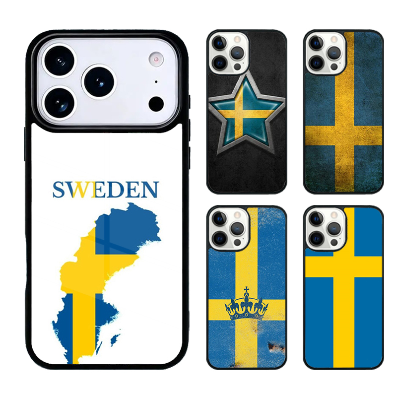Phone Cases Sweden - Casing Ponsel Bendera Swedia Kompatibel dengan
