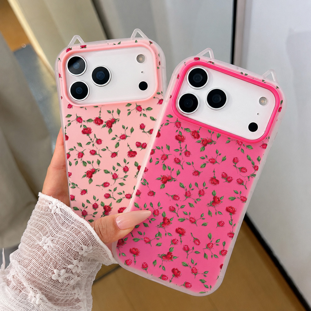 Phone Cases Red - Casing HP Motif Bunga Mawar Merah