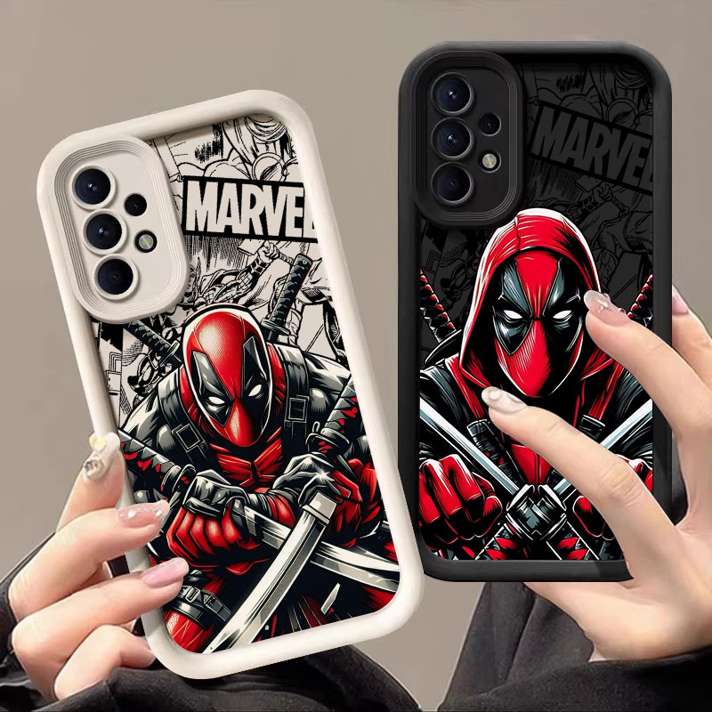 Phone Cases Samsung A14 - Casing Marvel Deadpool Pendekar Pedang untuk