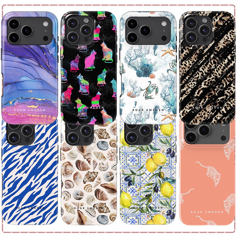 Phone Cases Sweden - Casing Ponsel Marmer Ungu Roar Sweden