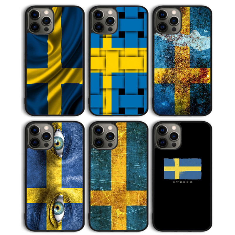 Phone Cases Sweden - Casing Belakang Ponsel Bendera Swedia untuk