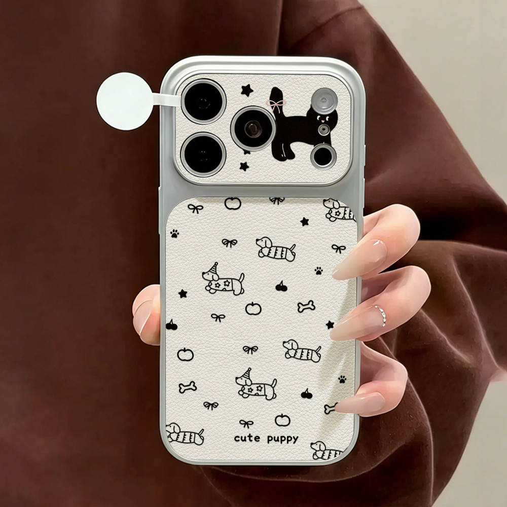 Phone Cases Quality - Casing Kulit Anjing Lucu untuk iPhone