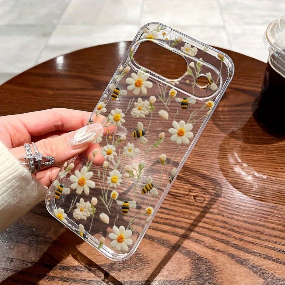 Phone Cases Pixel 10 Pro - Casing Ponsel Bening Lembut Pola Bunga