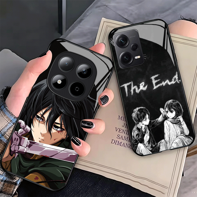 Phone Cases On Shein - Casing Ponsel Kaca A-Attack On T-Titan