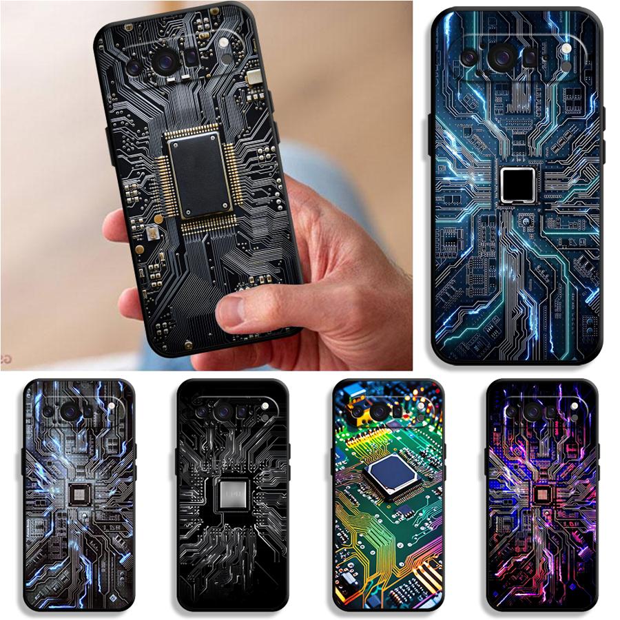 Phone Cases Pixel 10 Pro - Casing Penutup Ponsel Funda Papan Sirkuit