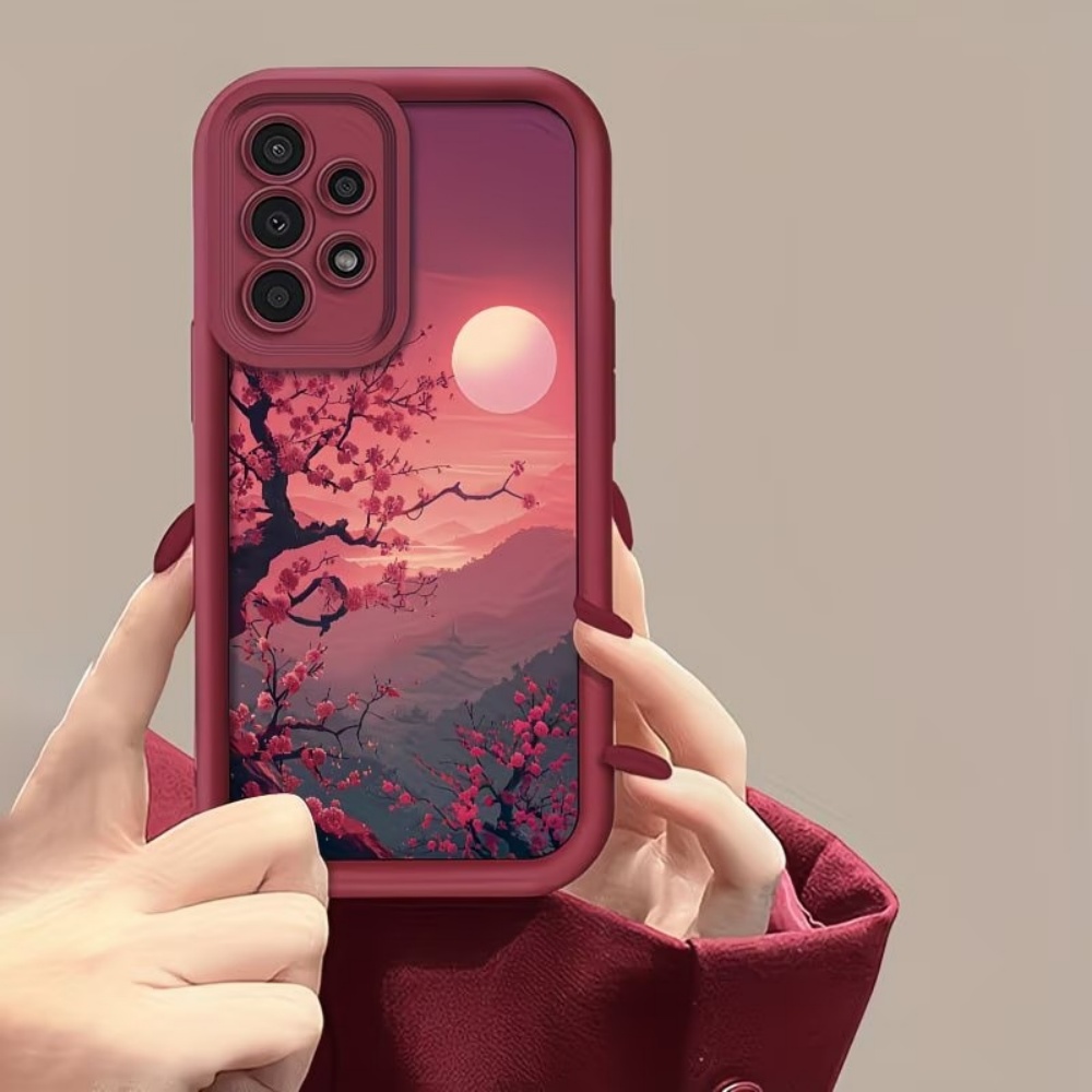 Casing Ponsel Anti Jatuh Sunse - Phone Cases Red ulasan dan harga
