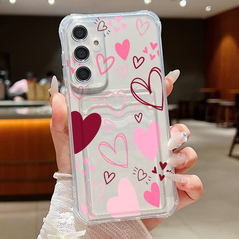 Casing Ponsel Bening Pola Daun - Phone Cases With Wallet ulasan dan harga