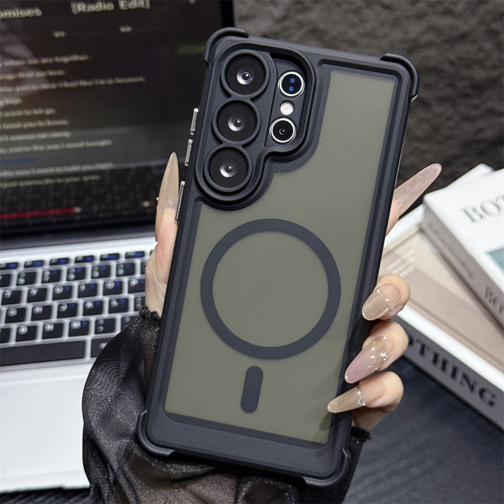 Casing Ponsel Magnetik Transpa - Matte Frosted Case ulasan dan harga