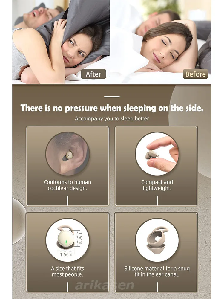 Earbud Tidur Bluetooth Mini, E - Phone Cases Officeworks ulasan dan harga