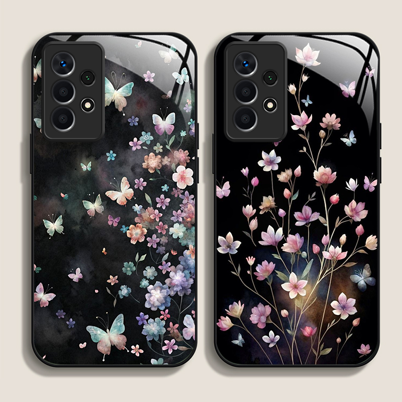 Casing Ponsel Kaca Temper Moti - Phone Cases Vintage ulasan dan harga