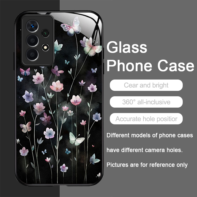Casing Ponsel Kaca Temper Moti - Phone Cases Vintage ulasan dan harga