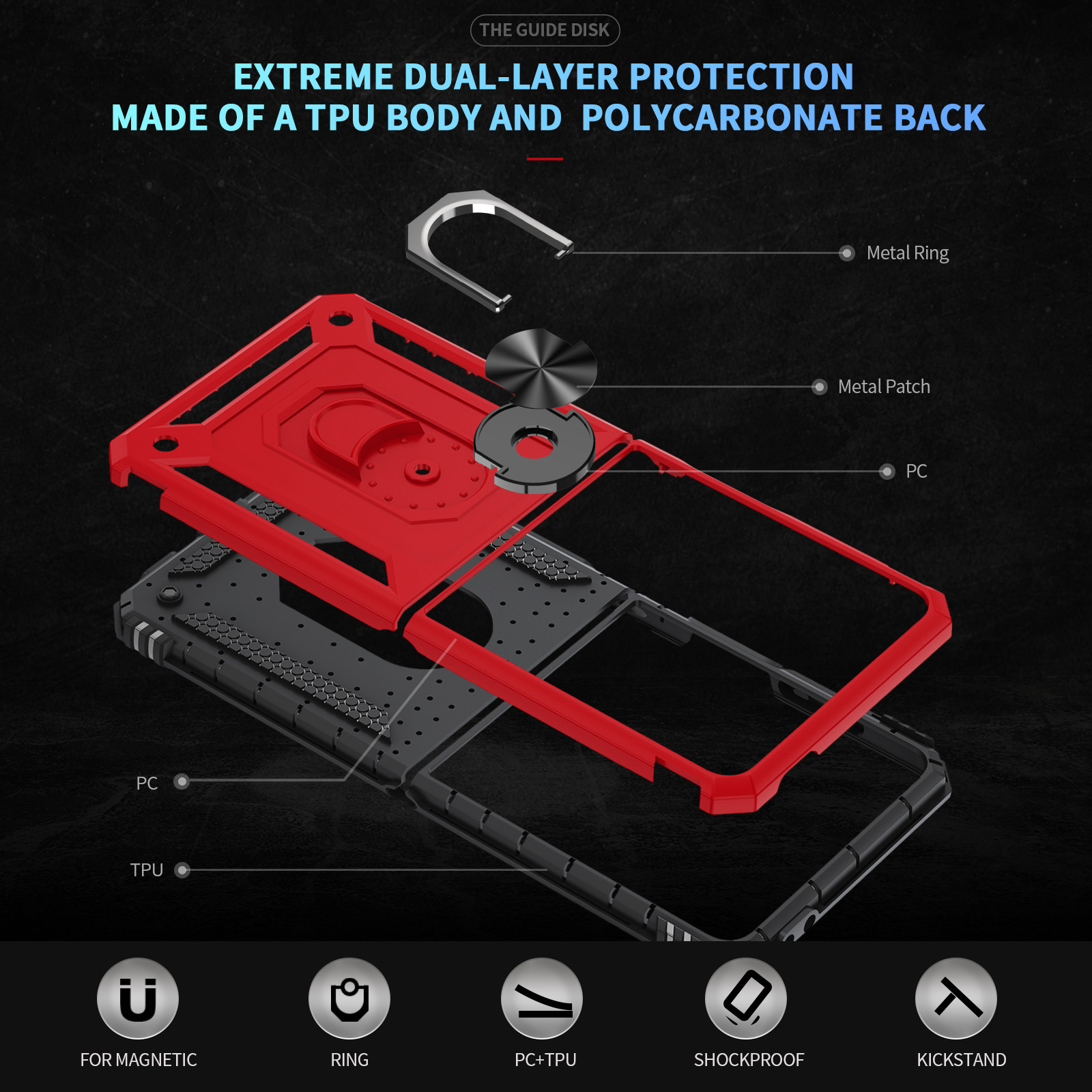 Casing Ponsel Tahan Benturan K - Rugged Armor Case ulasan dan harga