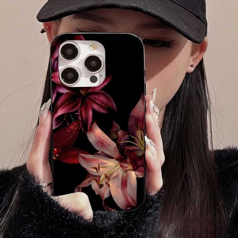 Casing Ponsel Bunga Lily Merah - Phone Cases Red ulasan dan harga