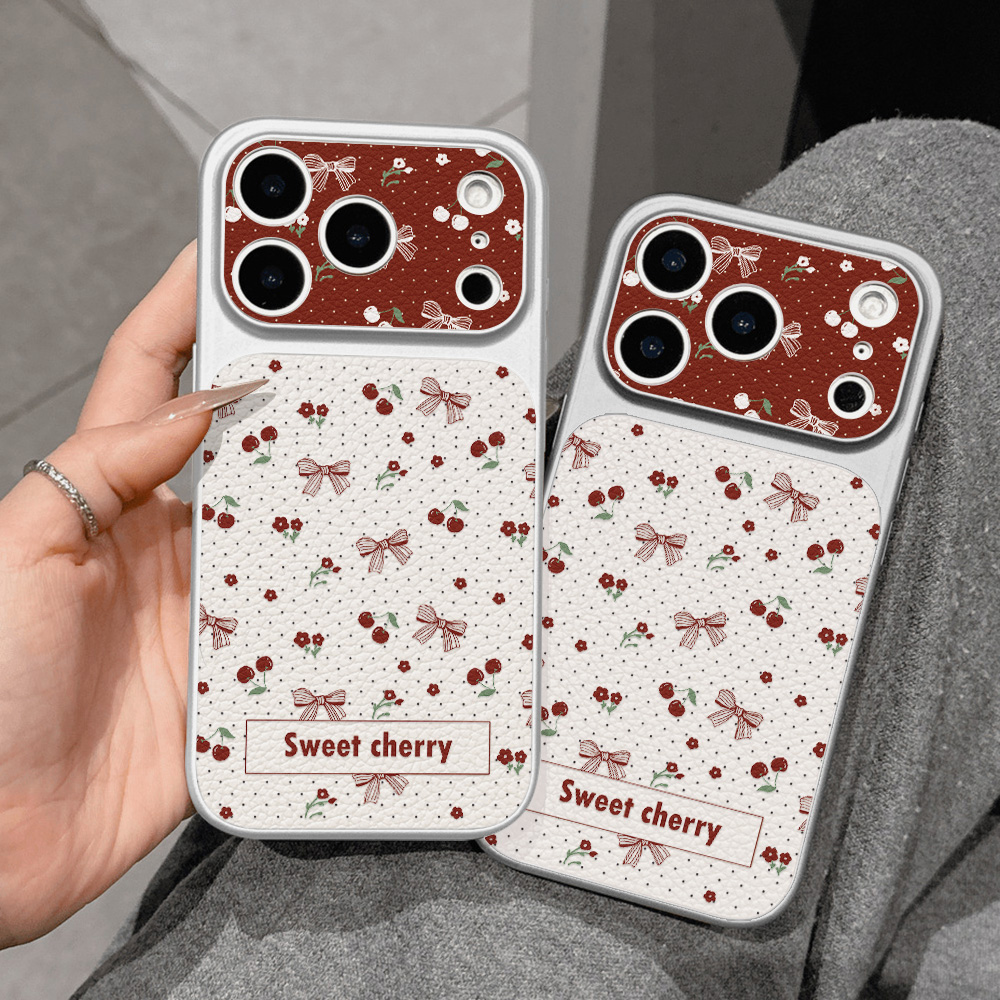 Casing Kulit Manis Motif Cherr - Phone Cases Quality ulasan dan harga