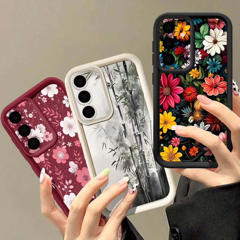 Casing Pola Bunga Warna-warni  - Phone Cases Samsung A14 ulasan dan harga