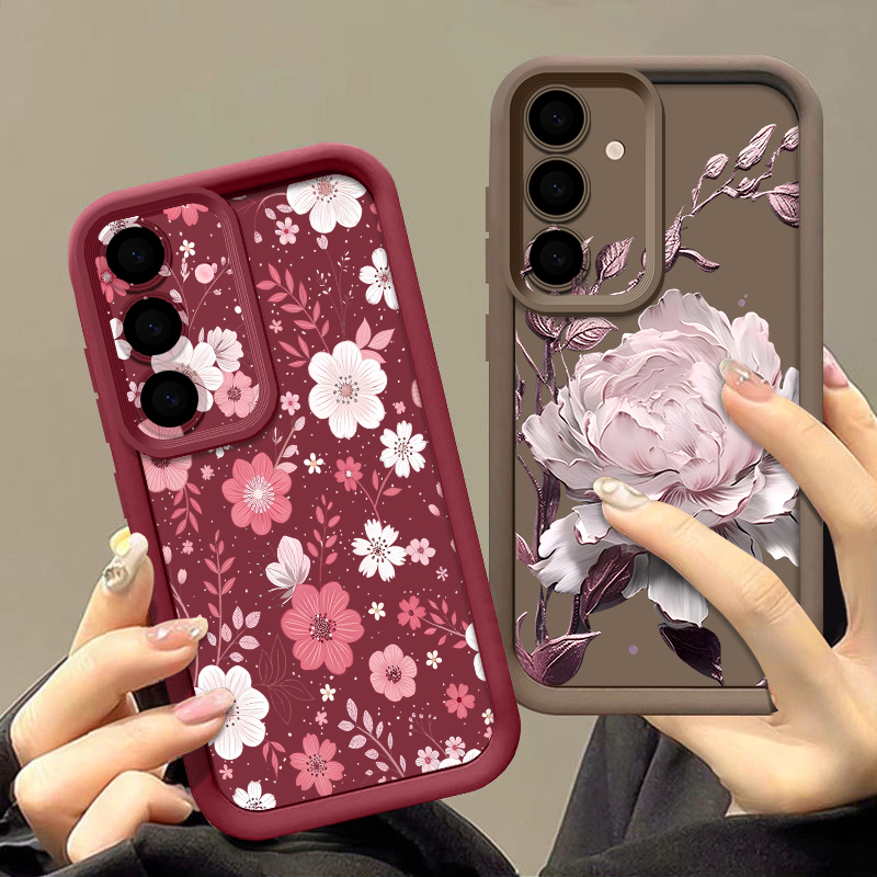 Casing Pola Bunga Warna-warni  - Phone Cases Samsung A14 ulasan dan harga