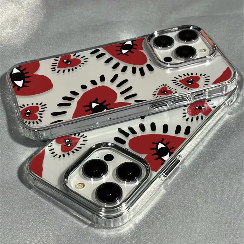 Casing HP Lembut Bingkai Mata  - Phone Cases Red ulasan dan harga