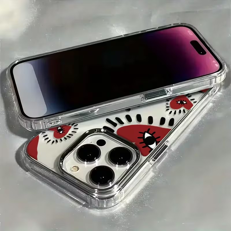 Casing HP Lembut Bingkai Mata  - Phone Cases Red ulasan dan harga