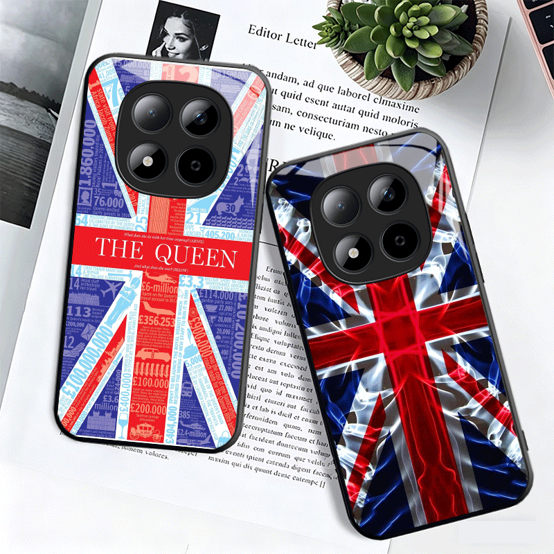 Casing Ponsel Kaca Bendera Ing - Phone Cases Shein ulasan dan harga