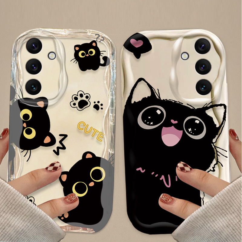 Casing Kucing Hitam Mata Besar - Phone Cases Samsung A14 ulasan dan harga