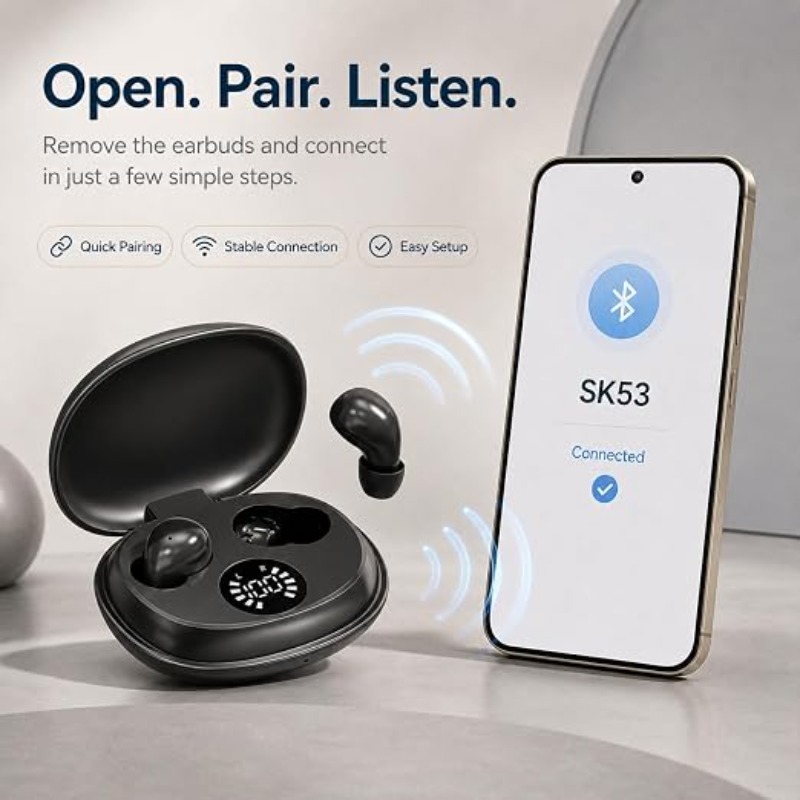Headphone Nirkabel Mini Tak Te - Phone Cases Officeworks ulasan dan harga