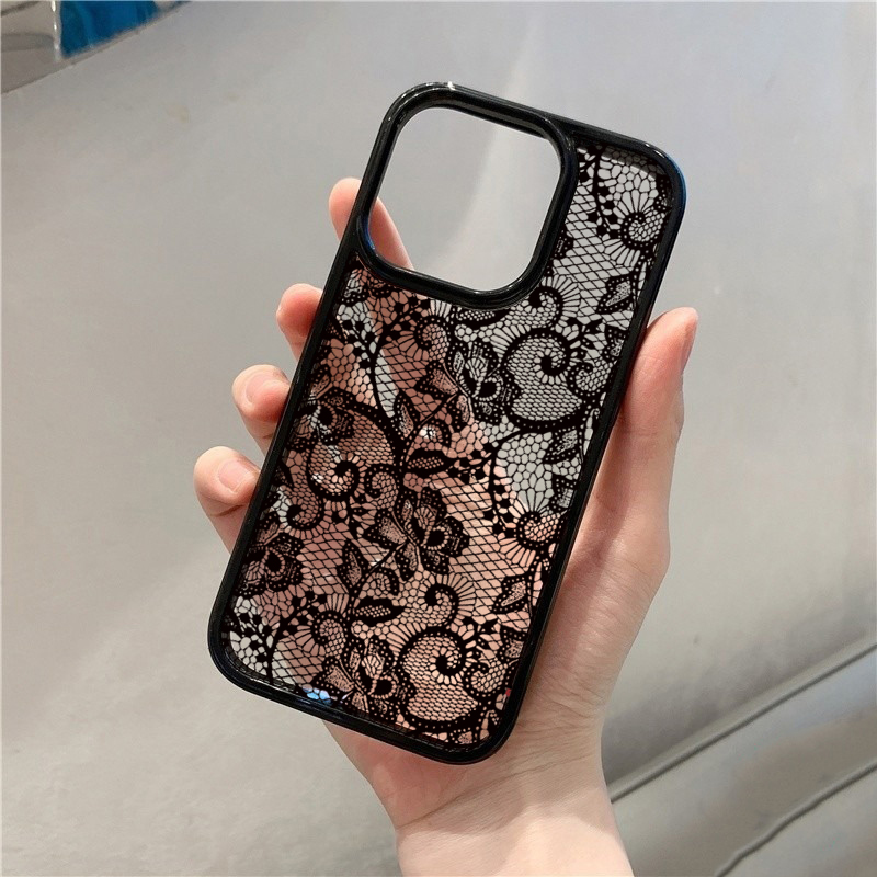 Casing Ponsel Pola Renda Bunga - Phone Cases Vintage ulasan dan harga