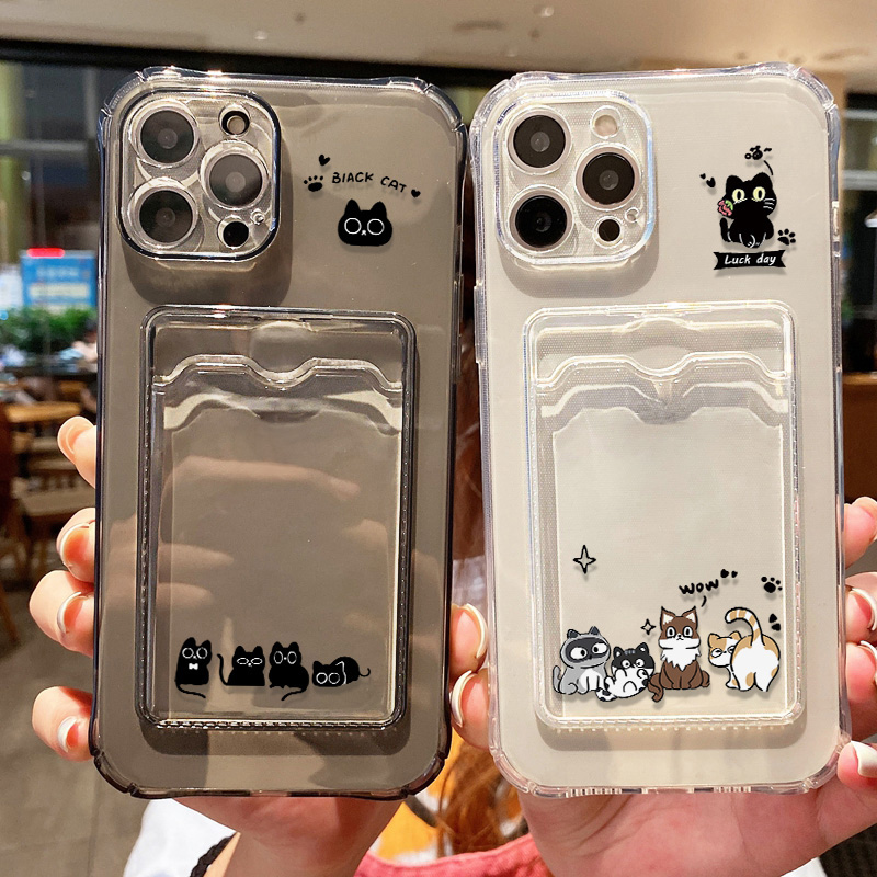 Casing Ponsel Kucing Hitam Luc - Phone Cases With Wallet ulasan dan harga