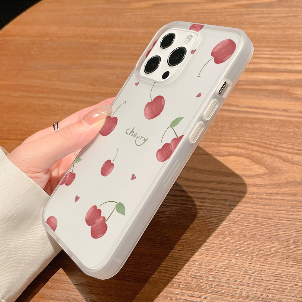 Casing Ponsel Cherry Frosted U - Matte Frosted Case ulasan dan harga