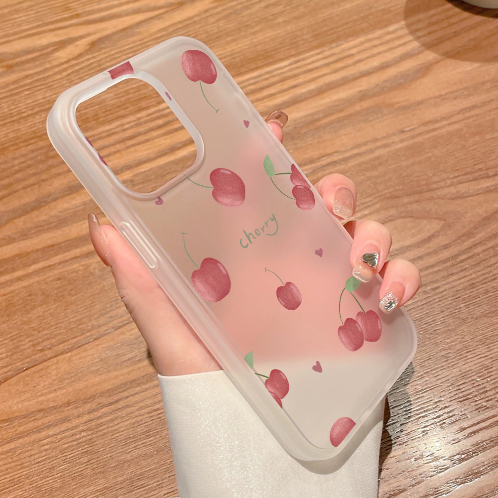 Casing Ponsel Cherry Frosted U - Matte Frosted Case ulasan dan harga