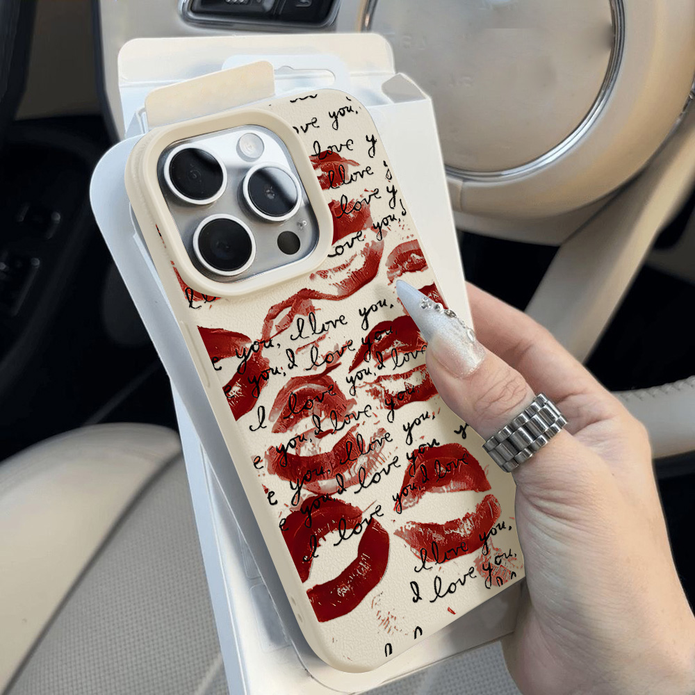 Casing Ponsel Kulit Merah Cera - Phone Cases Red ulasan dan harga
