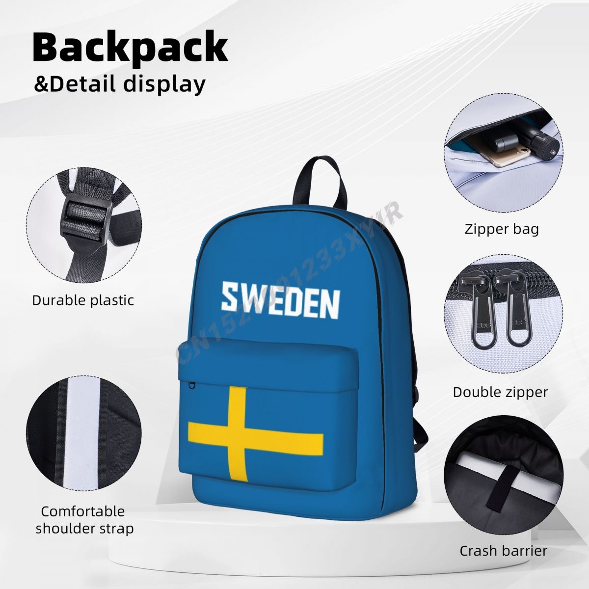 Ransel Uniseks Bendera Swedia  - Phone Cases Sweden ulasan dan harga