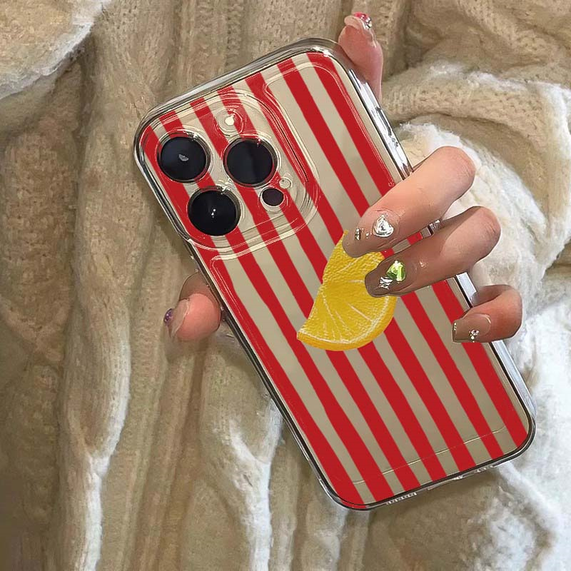 Casing Ponsel Desain Garis Lem - Phone Cases Red ulasan dan harga
