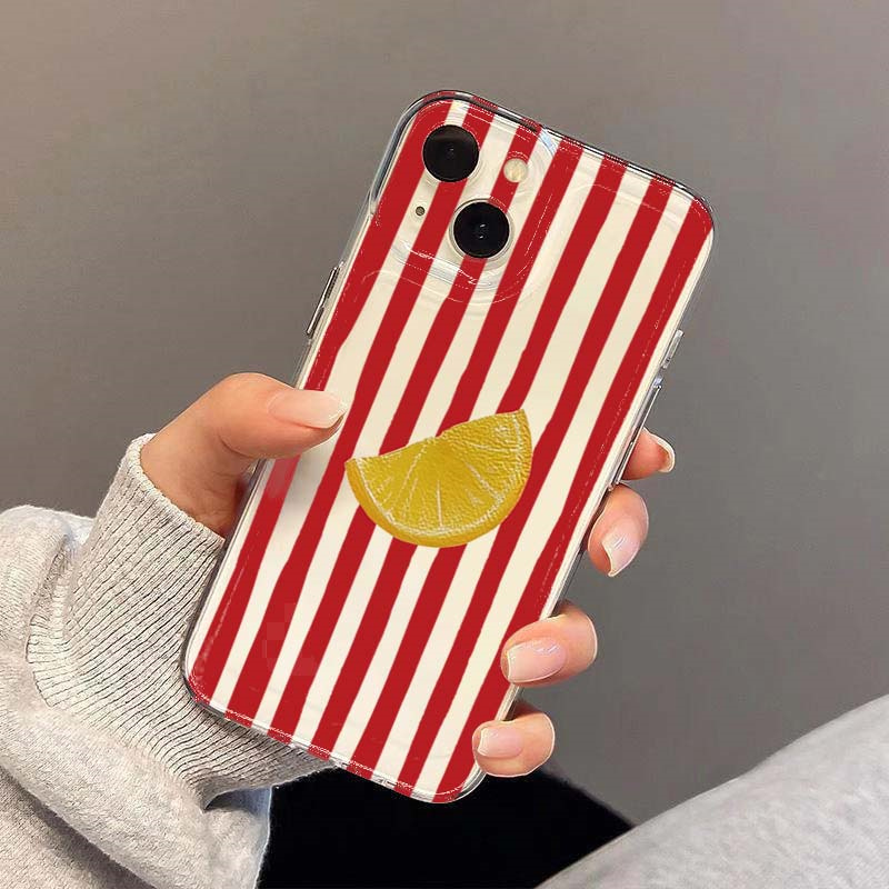 Casing Ponsel Desain Garis Lem - Phone Cases Red ulasan dan harga